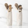 image:imageWillow Tree Cozy Close Together we Three Loving Embrace from Mother Grandmother Caregiver Nanny Depicts Playful Relationship and Imaginative Play Sculpted HandPainted FigureGolden Dog