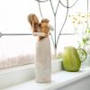 image:imageWillow Tree Cozy Close Together we Three Loving Embrace from Mother Grandmother Caregiver Nanny Depicts Playful Relationship and Imaginative Play Sculpted HandPainted FigureGolden Dog
