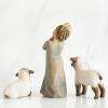 image:imageWillow Tree Little Shepherdess Sculpted HandPainted Nativity Figures 3Piece Set