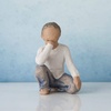 image:imageWillow Tree Inquisitive Child Darker Skin Tone amp Hair Color Sculpted HandPainted FigureDarker Skin Tones  Hair Color